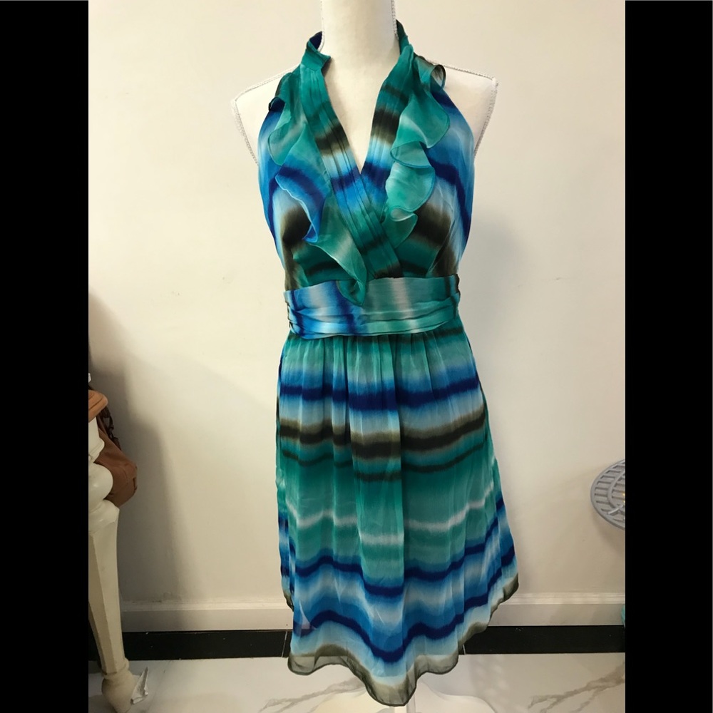 NWT blue halter dress